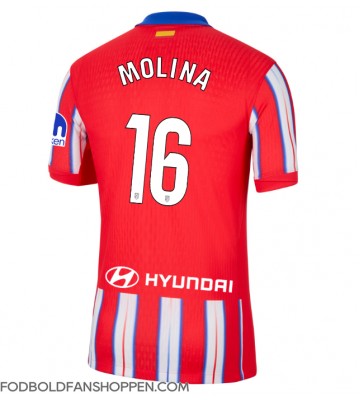 Atletico Madrid Nahuel Molina #16 Hjemmebanetrøje 2024-25 Kortærmet